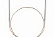 Спицы Addi, круговые, супергладкие, никель, №10, 60 см.