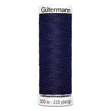 Нить Sew-All 100/200 м для всех материалов, 100% полиэстер Gutermann (324, черничный)