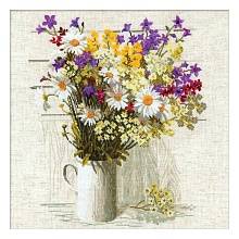 Набор для вышивания "Полевые цветы" 45*45 см
