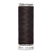 Нить Sew-All 100/200 м для всех материалов, 100% полиэстер Gutermann (671, коричневый)