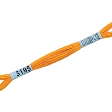 Мулине "Gamma" 100% хлопок 8 м  (3195, оранжевый)