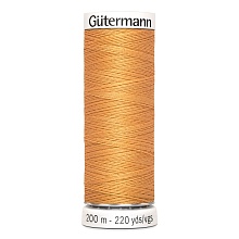 Нить Sew-All 100/200 м для всех материалов, 100% полиэстер Gutermann (300, персиковый)