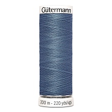 Нить Sew-All 100/200 м для всех материалов, 100% полиэстер Gutermann (76, серый)