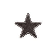 Термоаппликация Звезда  (4, серый)