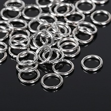 Кольцо соединительное 1,4*10мм (набор 50 гр, ±145 шт) СМ-984, цвет серебро