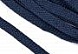 Шнур плоский 12мм х/б турецкое плетение  (024, т.синий)