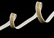 Резина декоративная с люрексом №6980 1см  (золото)