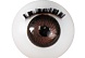 Глаза с ресничками круглые 18мм (уп=10шт) (3, коричневый)