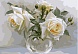 Картина по номерам по номерам 40х50 см. VA-1511 Белые розы 