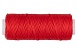 Нитки для кожи вощёные, плоские "Промысел" LC-001 0.8 мм 25 м (005, красный)