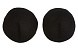 Чашечки круглые (1 пара)  (A, черный)