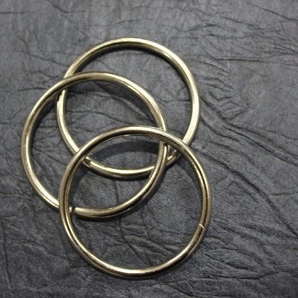 Кольцо металл 60*5,0мм (уп=2шт) (1, никель)