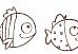 Бумажный скотч с принтом. Basik&Co. Рыбки-2 15мм*8м 