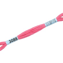 Мулине "Gamma" 100% хлопок 8 м  (3088, розовый)