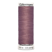 Нить Sew-All 100/200 м для всех материалов, 100% полиэстер Gutermann (52, пыльная роза)