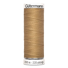 Нить Sew-All 100/200 м для всех материалов, 100% полиэстер Gutermann (591, золото)