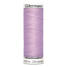 Нить Sew-All 100/200 м для всех материалов, 100% полиэстер Gutermann (441, гр.розовый)