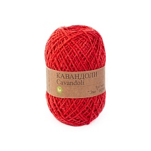 Пряжа для ручного вязания "Кавандоли" 100% Джут 100г/180м (06, красный)