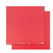Бумага для скрапбукинга «Красная базовая», 30.5 × 32 см, 180 гм