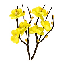 Цветки искусственные 6шт (280705, нежно-желтые)