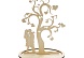 Деревянная заготовка дерево влюбленных, 19*28 см, 'Астра'