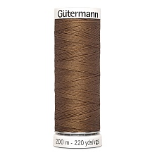 Нить Sew-All 100/200 м для всех материалов, 100% полиэстер Gutermann (124, св.коричневы...