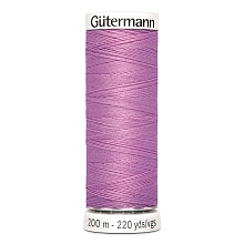 Нить Sew-All 100/200 м для всех материалов, 100% полиэстер Gutermann (211, т.сирень)