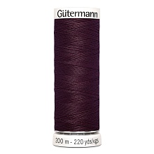 Нить Sew-All 100/200 м для всех материалов, 100% полиэстер Gutermann (130, т.сливовый)