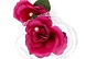Набор пурпурных роз для декора 12*9см (2шт)   34918