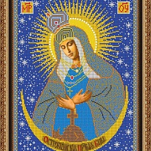 Рисунок на ткани для вышивания бисером «Прсв. Богородица Остробрамска...