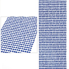 Стразы самоклеющиеся 4мм (880 шт) (синий)