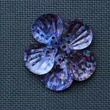 Пайетки Ракушка малые гологр (25гр) (15, фиолетовый)