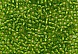 Бисер Preciosa 10/0 ~5гр  (57430, зеленый, серебряная линия внутри)