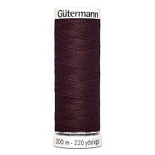 Нить Sew-All 100/200 м для всех материалов, 100% полиэстер Gutermann (175, т.бордо)