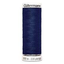 Нить Sew-All 100/200 м для всех материалов, 100% полиэстер Gutermann (13, синий)