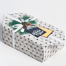 Коробка-конфета складная «Уютные мгновения», 9,3 × 14,6 × 5,3 см
