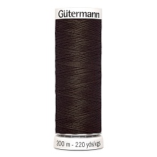Нить Sew-All 100/200 м для всех материалов, 100% полиэстер Gutermann (780, т.коричневый)