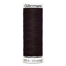 Нить Sew-All 100/200 м для всех материалов, 100% полиэстер Gutermann (697, т.коричневый)