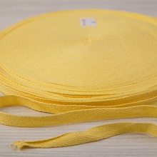 Лента киперная х/б 10мм цветная  (44, бледно-желтый)