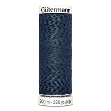 Нить Sew-All 100/200 м для всех материалов, 100% полиэстер Gutermann (598, серо-фиолето...