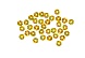 Пайетки плоские 6мм (уп=10гр)   6063 (А20, золото голограмма )