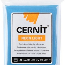 Пластика Cernit Neon неоновый 56гр (200, неон-голубой)