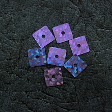 Пайетки Квадрат фигурные (15-16гр) (5, фиолетовый)