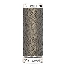 Нить Sew-All 100/200 м для всех материалов, 100% полиэстер Gutermann (241, св.коричневы...