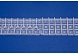 Тесьма для штор REBECCA 10см прозрачная "два-в-одном" карандашная складка / групповая складка 4 ряда петель, 6 шнуров 1:2.5
