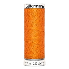 Нить Sew-All 100/200 м для всех материалов, 100% полиэстер Gutermann (350, оранжевый)