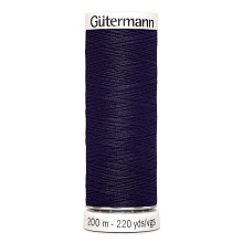 Нить Sew-All 100/200 м для всех материалов, 100% полиэстер Gutermann (387, т.синий)
