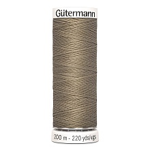 Нить Sew-All 100/200 м для всех материалов, 100% полиэстер Gutermann (724, св.коричневы...