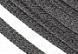 Шнур плоский 15мм х/б турецкое плетение  (029, серый)