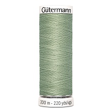 Нить Sew-All 100/200 м для всех материалов, 100% полиэстер Gutermann (224, бледно-серый)